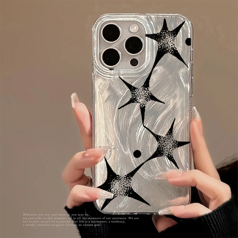 Apple Iphone 15 Pro Max - Противоударный чехол-бампер Shining Star с модным