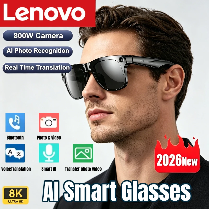 Smart Glasses Lens - Умные очки Lenovo AI с фотохромными