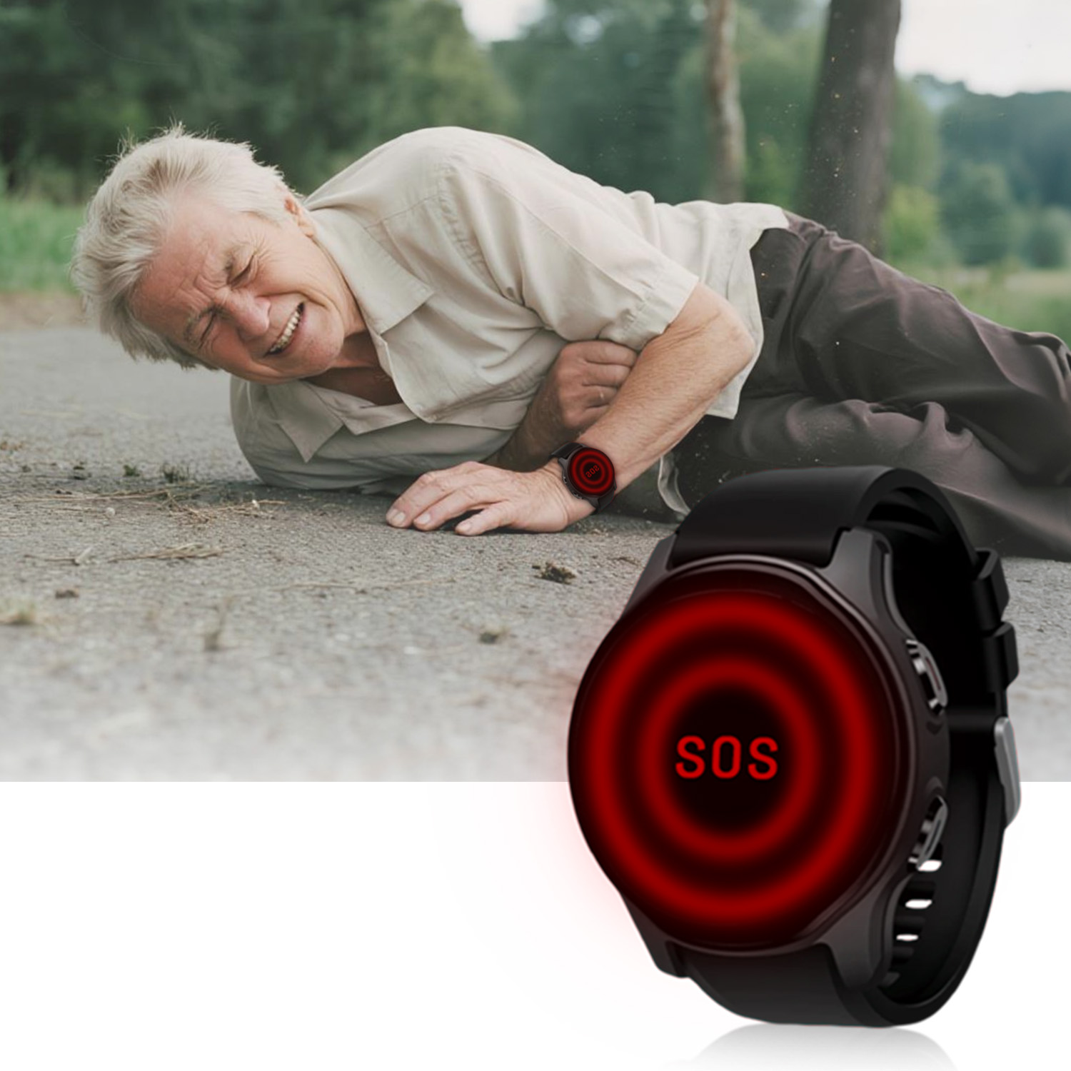 Новые умные часы с GPS-навигац – обзор и цена Fall Detection Watch