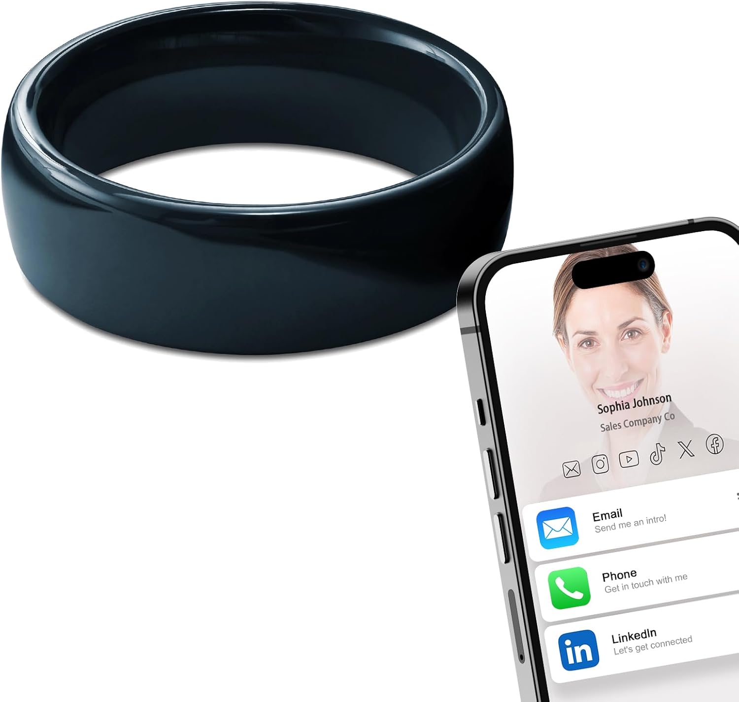 Полностью керамическое интелле – обзор и цена Smart Ring Nfc Pay